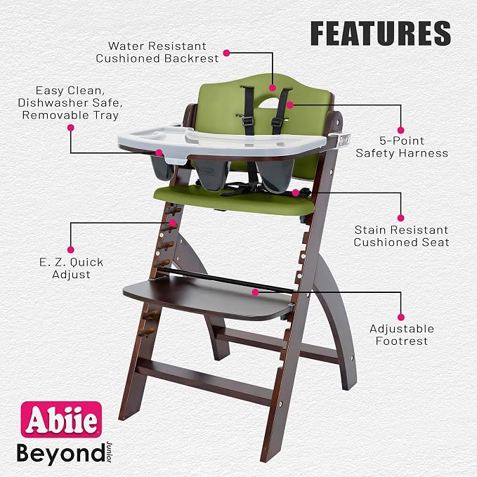 Abiie Beyond Junior Wooden High Chair - Image 2