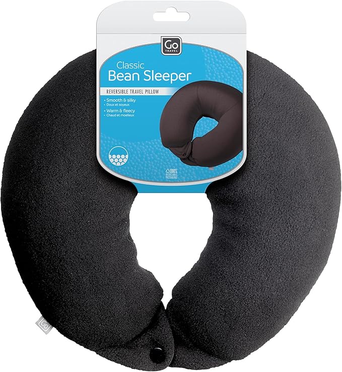 Classic Bean Sleeper, Comfortable Travel Pillow Filled by GoTravel