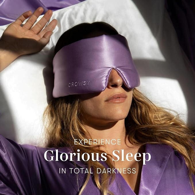 DROWSY Silk Sleep Mask. Face-Hugging, Padded Silk Cocoon - Image 6