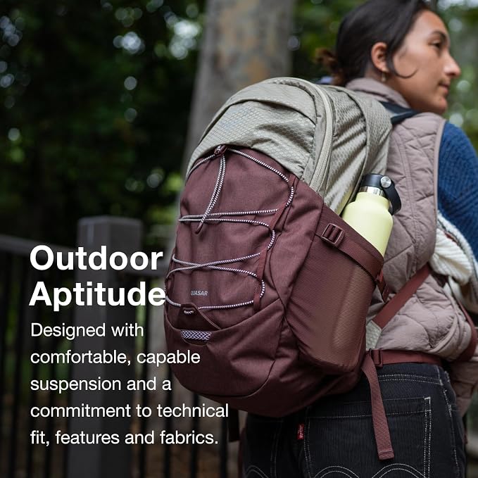 Osprey Quasar 26L Commuter Backpack, Cascade Blue/Coal Grey Heather - Image 4