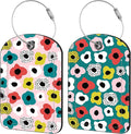 Retro Style Flowers Luggage Tag by iapodiad