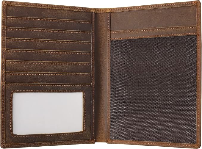 Jack&Chris Leather Passport Holder RFID Blocking Passport Travel Wallet Cover by JackChris