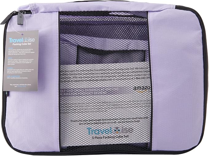 TravelWise Luggage Packing Organization Cubes 5 Pack, 2 Small, 2 Medium - Image 4