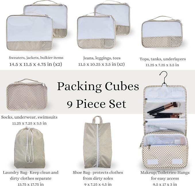 9 Set Packing Cubes - Image 2