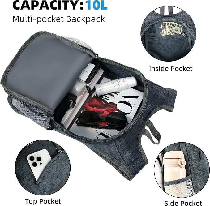 Lightweight 10L Foldable Travel Backpack - Image 3
