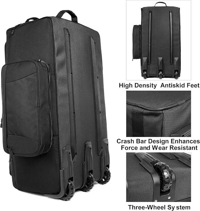 Mountain Land 120L Tactical Duffle Bag Rolling Duffle Bag - Image 5