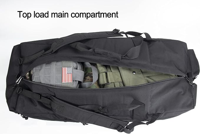Large Military Duffle Bag Tactical Gear Load Out Bag Deployment Cargo Bag - Image 5