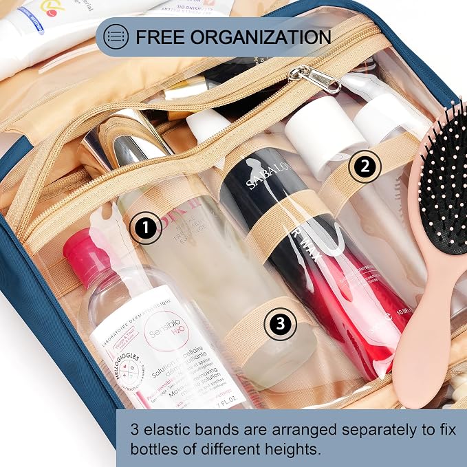 Travel Hanging Toiletry Bag for Women, - Image 5