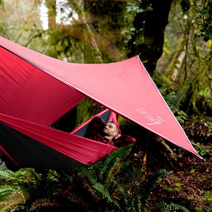Wise Owl Outfitters Hammock Rain Fly – Waterproof Camping Tarp Cover - Image 4