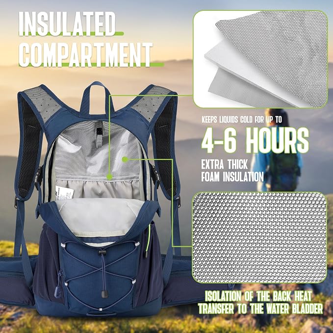 N NEVO RHINO Hydration Backpack, 18L Multipurpose Hiking Backpack - Image 2