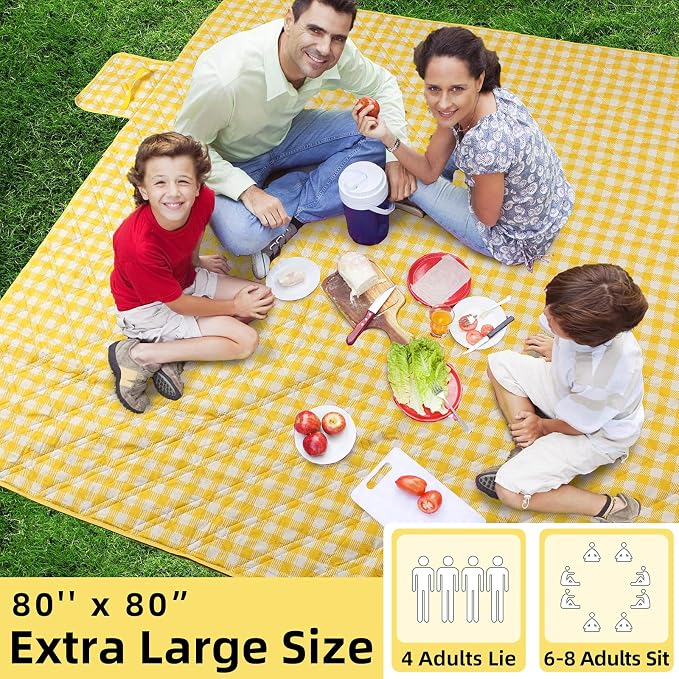 ZAZE Extra Large Picnic Blankets, Camping on Grass - Image 2