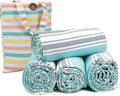 HILLFAIR Cotton Turkish Beach Towels, Quick Dry Lightweight Sand Free Peshtemal by HILLFAIR