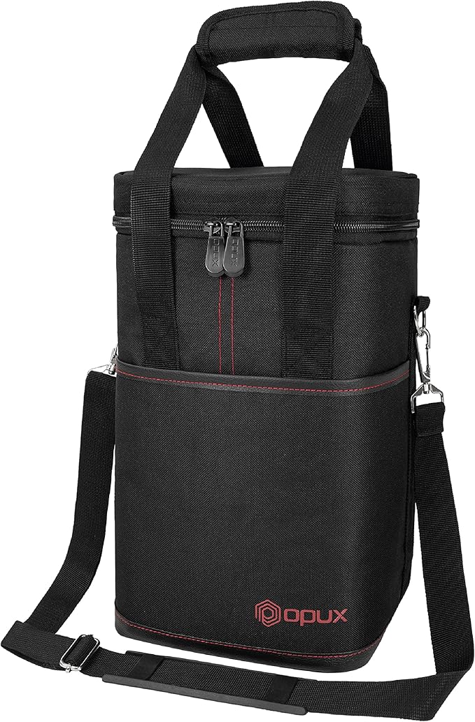 Opux 4 Bottle Insulated Wine Cooler Bag - Image 9