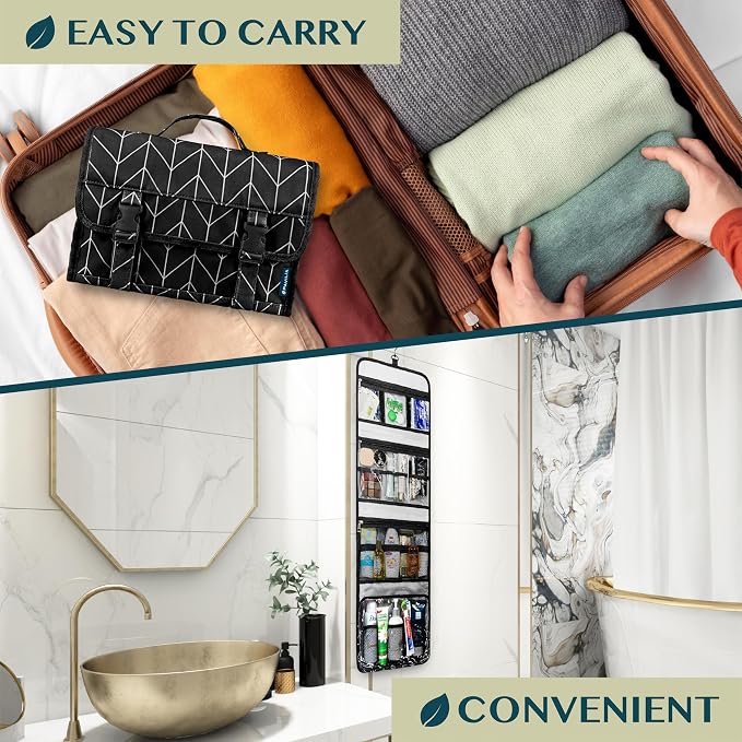 PAVILIA Travel Hanging Toiletry Bag - Image 6