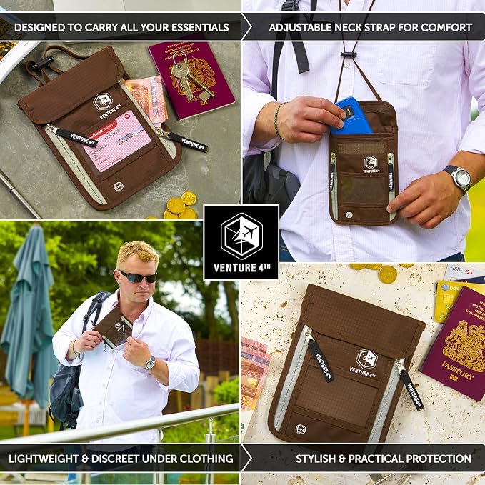 VENTURE 4TH Passport Holder Neck Wallet - Image 4