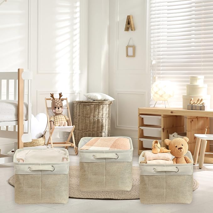 Simple Houseware 14.4" x 10" Fabric Storage Bin - Image 3