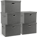 Large 17" 36 Quart Collapsible Stackable Storage Bins by GraciadecoStorage