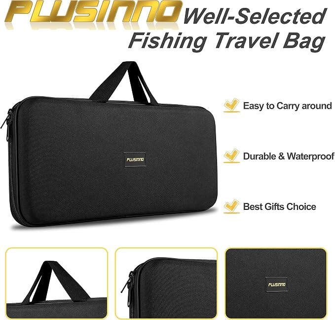 PLUSINNO Fishing Rod, Telescopic Fishing Rod and Reel Combo, Collapsible Travel - Image 7