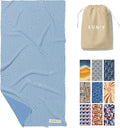SUN'Y Waffle Microfiber Beach Towel – Sand Free, Quick Dry, Ultra Absorbent by SUNY