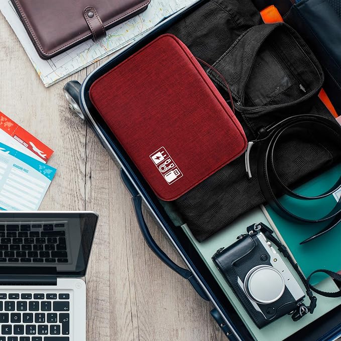 Electronics Organizer Travel Universal Cable Organizer Bag Waterproof - Image 9