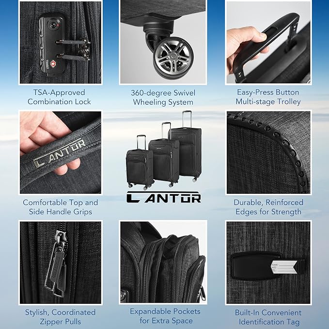 Cantor Ultra Lightweight Softside Luggage - Image 4