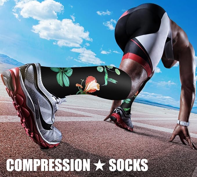 CHARMKING Compression Socks for Women & Men Circulation 15-20 mmHg is Best - Image 3