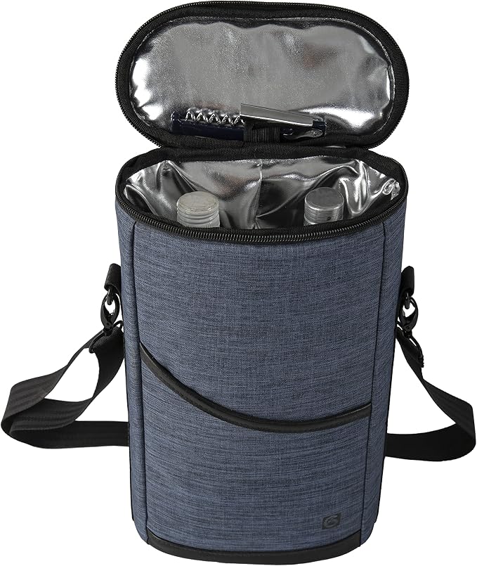 ALLCAMP 2 Bottle Wine Tote Carrier - Image 8