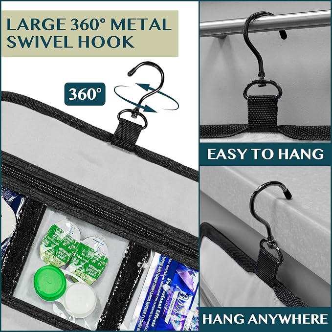 PAVILIA Travel Hanging Toiletry Bag - Image 5