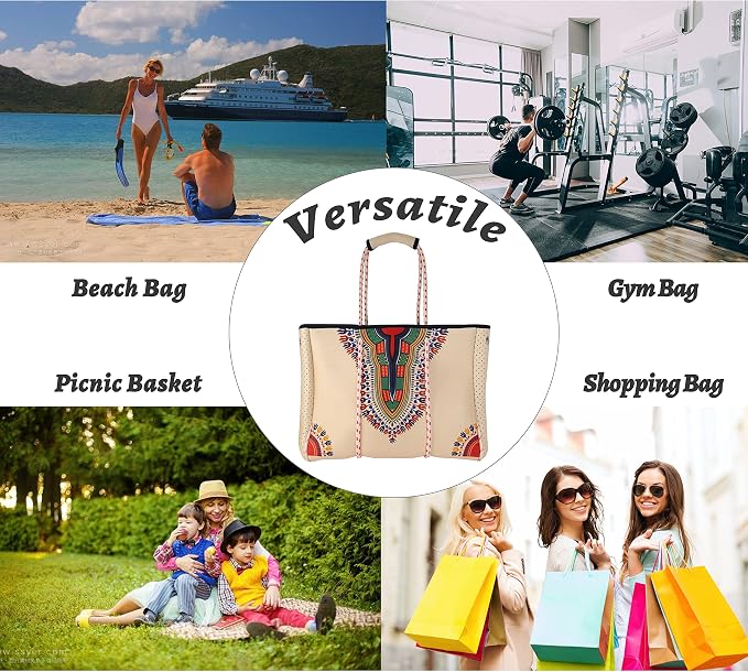 QOGiR Neoprene Multipurpose Beach Bag Tote - Image 7