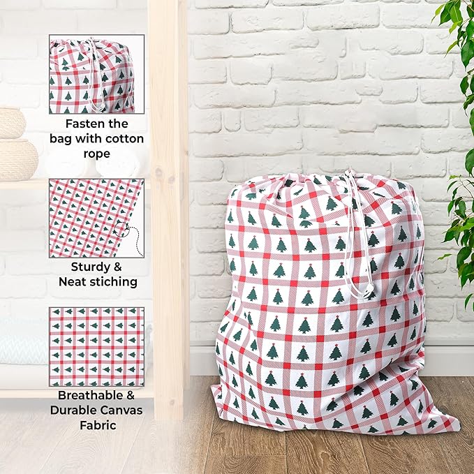 Urban Villa Laundry Bag Canvas|Dirty Clothes Travel Laundry Bag|Machine - Image 2