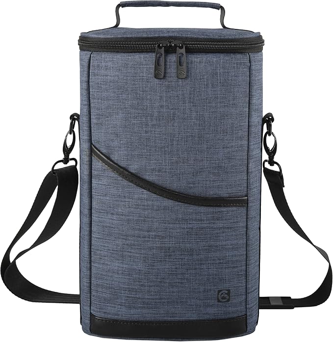 ALLCAMP 2 Bottle Wine Tote Carrier by ALLCAMPOUTDOORGEAR