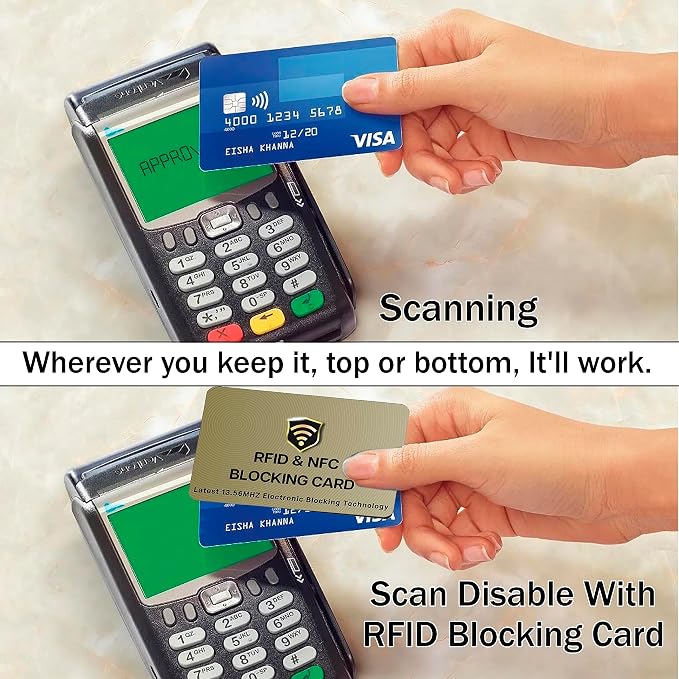 SaiTech RFID Protected Cards, NFC Contactless Bank Debit Credit Card Protector - Image 6