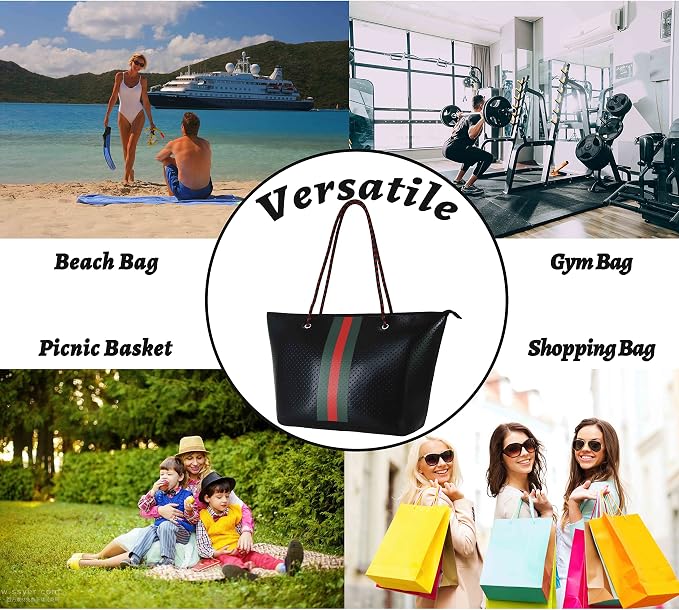 QOGiR Neoprene Multipurpose Beach Bag Tote - Image 7