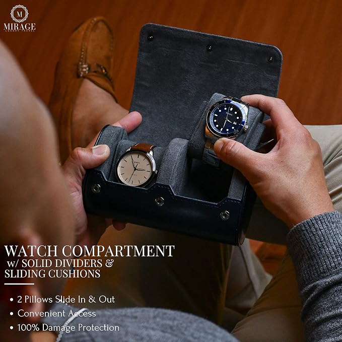 2 Watch Travel Case for Men – Watch Roll - Image 4