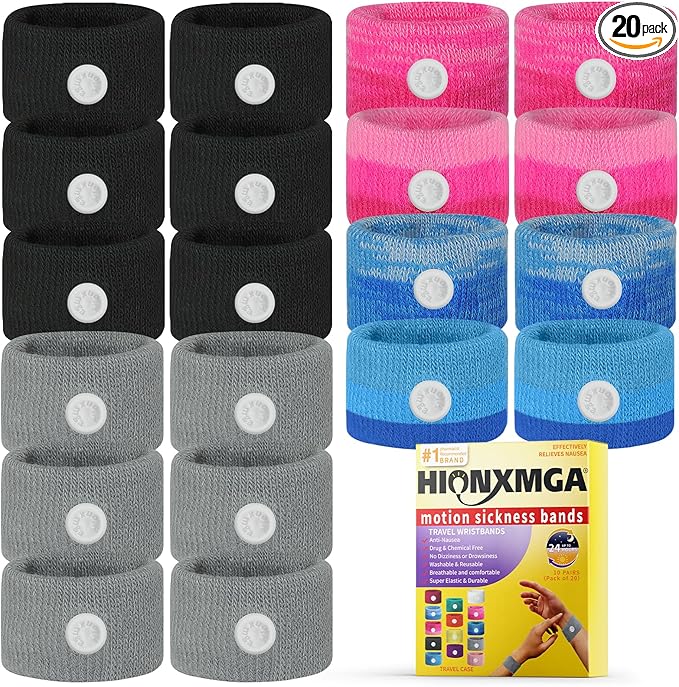 Motion Sickness bands/Acupressure Nausea Wristband by HIONXMGA