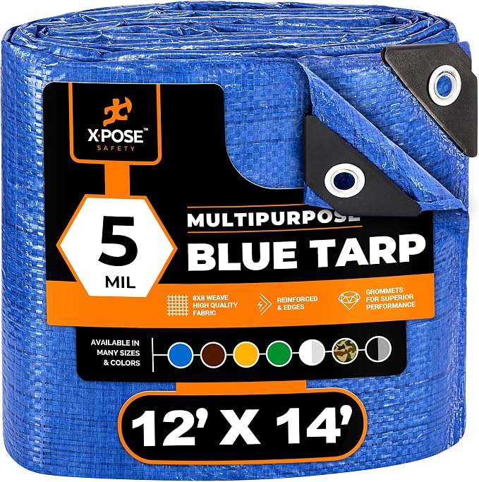 Better Blue Poly Tarp 12' x 14' by XposeSafety