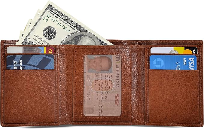 BULL GUARD Leather Trifold Wallets - Image 9