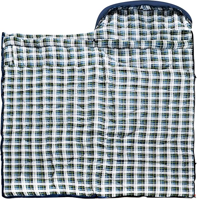0 Degree Sleeping Bag 100% Cotton Flannel XXL - Image 6