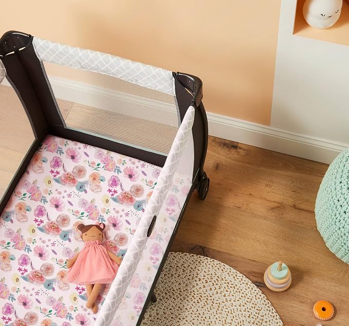 TotAha Premium Stretchy Pack N Play Playard Sheets | Mini Crib Sheets - Image 7