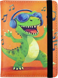 Dinosaur Passport Holder for Women and Men PU Leather Passport Cover for Travel by bassyilCustomizedforlife