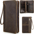 Top Grain Leather Travel Passport Wallet Organizer Case by CataPurusLeatherCrafts