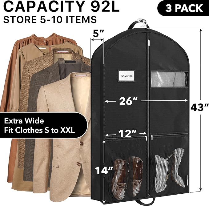 Simple Houseware 43-Inch Travel Garment Bag - Image 2