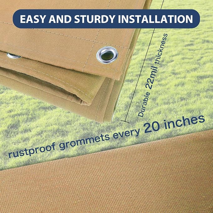 20’x20’ Canvas Tarp Heavy Duty Water Resistant Tarpaulins - Image 4