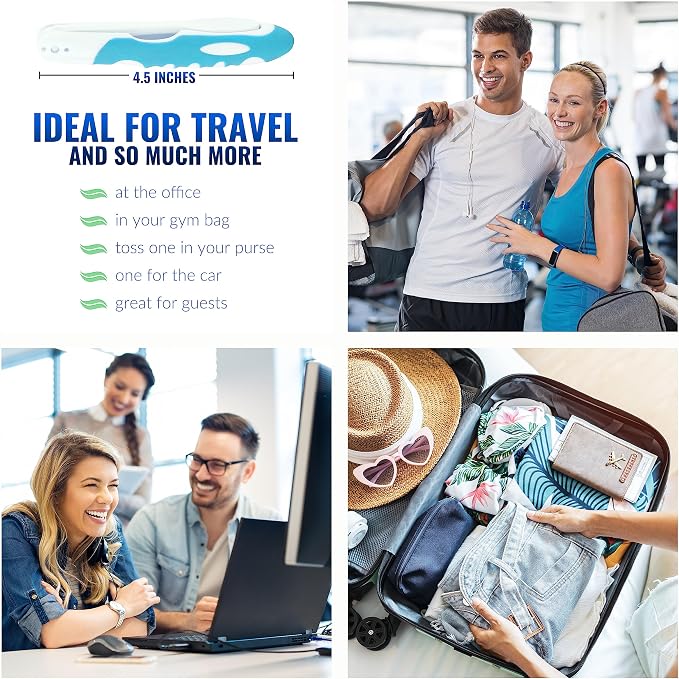 Portable Toothbrush Kit with Toothpaste, Built-in Cover, Folding Collapsible - Image 4