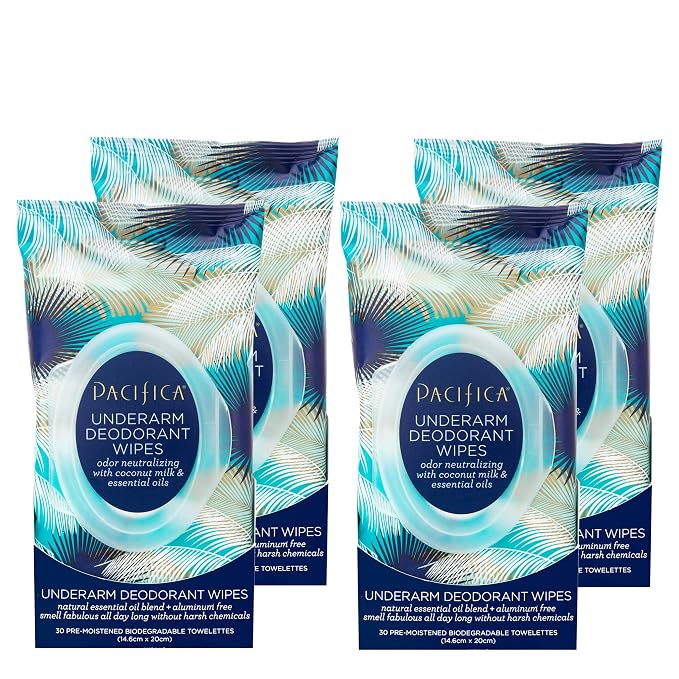 Pacifica Beauty Coconut Milk & Essential Oils Underarm Deodorant Wipes by PacificaBeauty