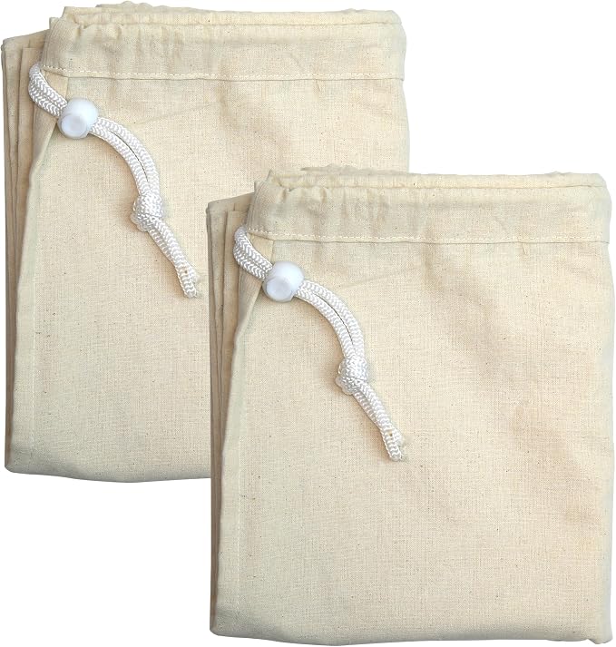 Simple Houseware Extra Large Natural Cotton Laundry Bag - Image 2