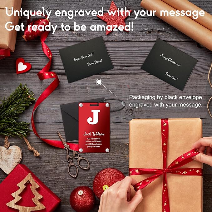 Personalized Luggage Tags: Custom Metal Luggage Tags - Image 6