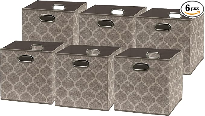 SIMPLE HOUSEWARE 11-Inch Collapsible Fabric Cube Storage Bin by SimpleHouseware