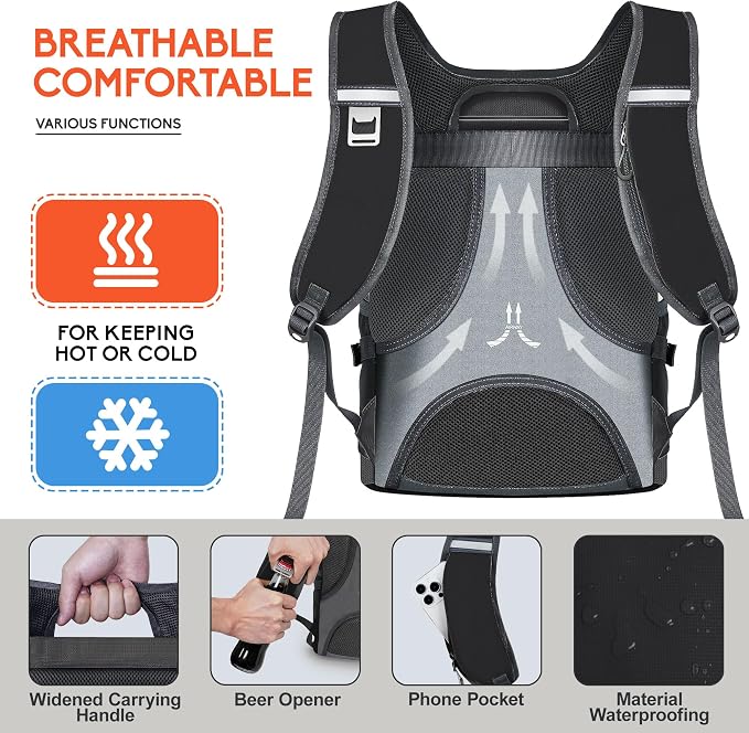 N NEVO RHINO Backpack Coolers Insulated Leak Proof 36/54 Cans, Portable - Image 5