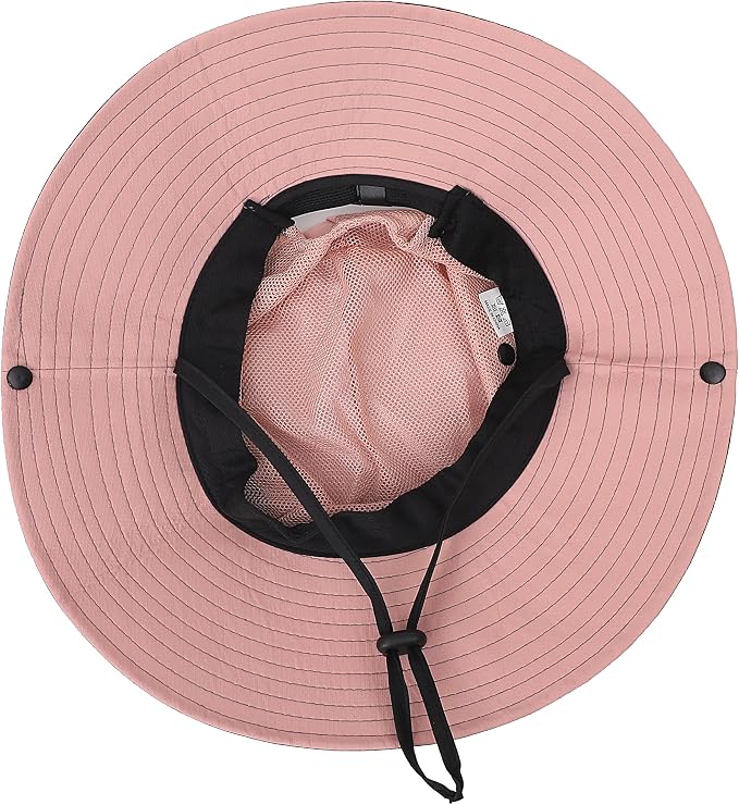 Womens Summer Sun Hat Beach Hat Wide Brim Outdoor UV Protection Hat Foldable - Image 6